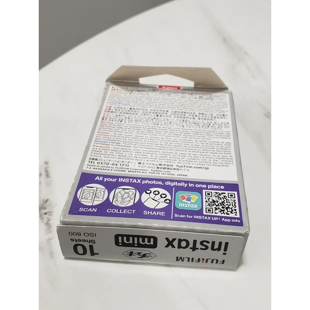 FUJIFILM Instax mini Monochrome Instant Film 10 Sheets New - Exp: 2026
